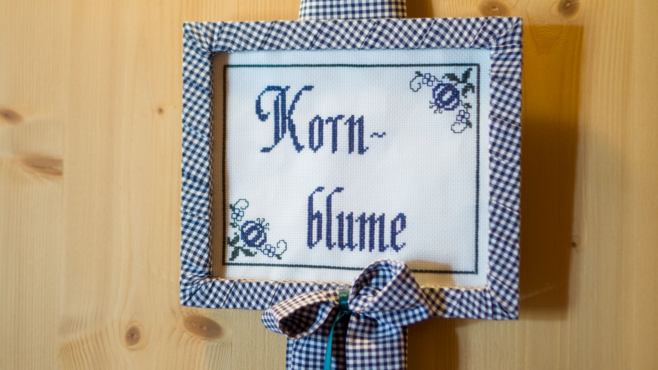 Embroidery - cornflower