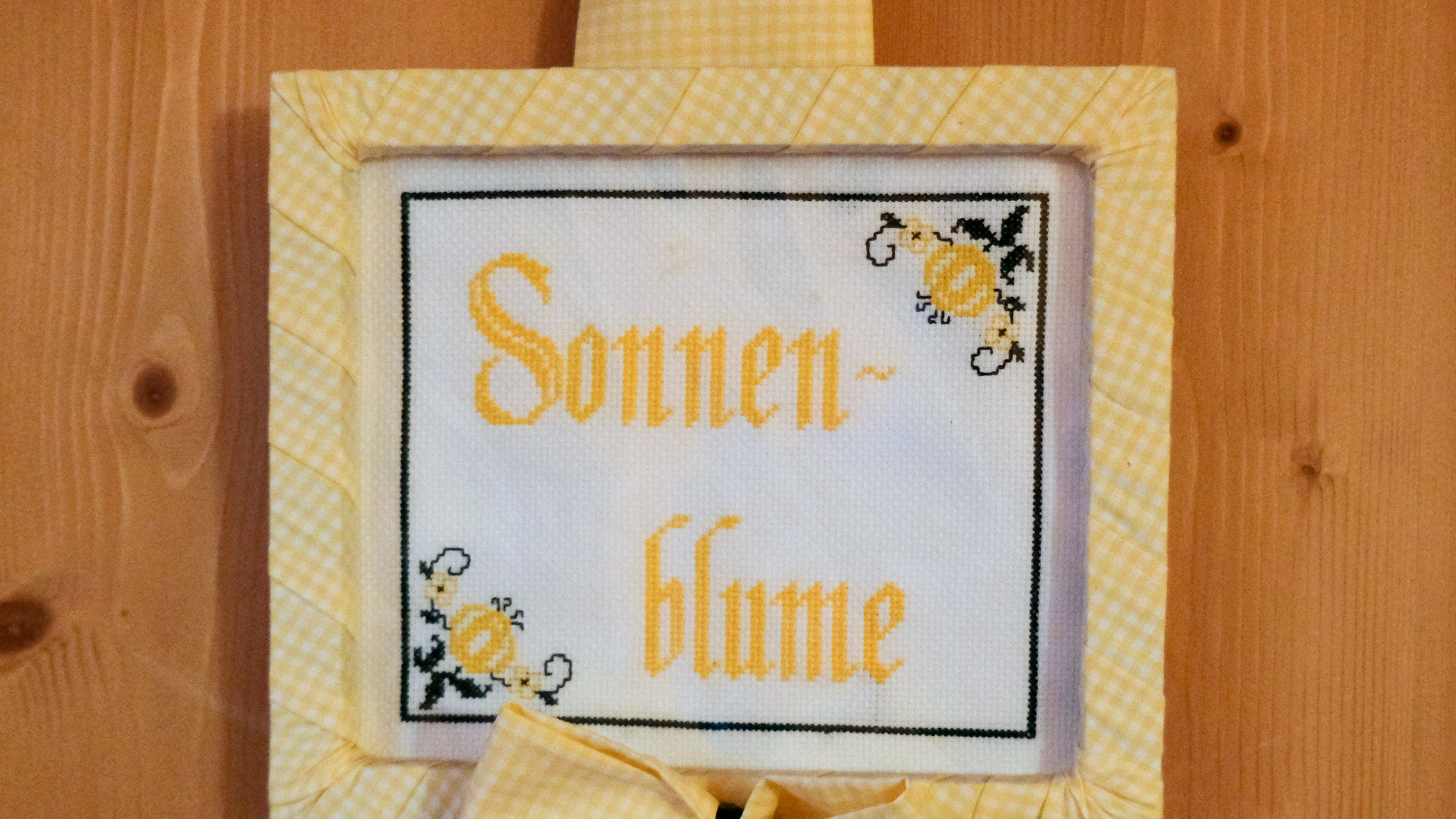 Embroidery - sunflower